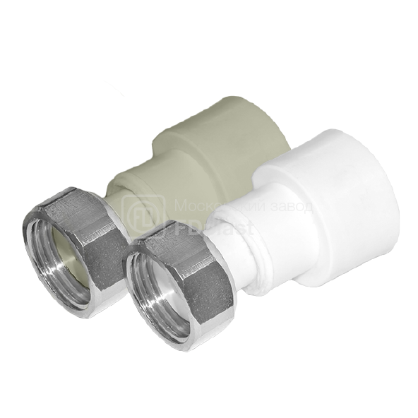 картинка Муфта с накидной гайкой FDplast PN25 20х1/2'' серая от завода FDPLAST 