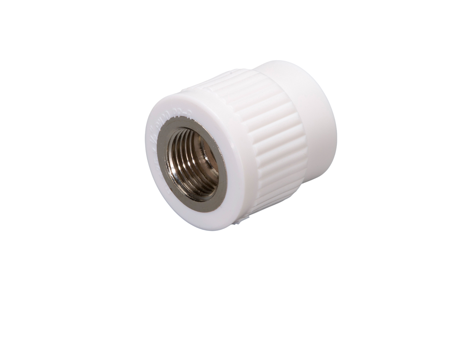 картинка Муфта комбинированная с внутренней резьбой FDplast PN25 20х1/2'' белая от завода FDPLAST 