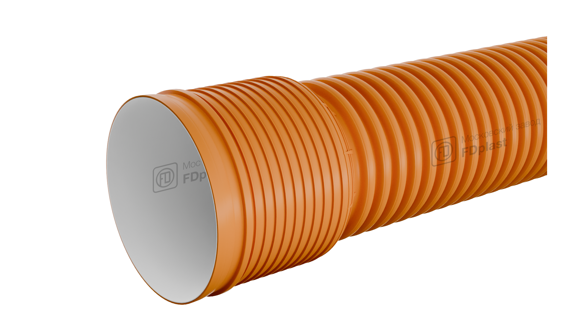 Труба гофрированная ПП с раструбом FDplast SN16 OD/ID 110/94 мм