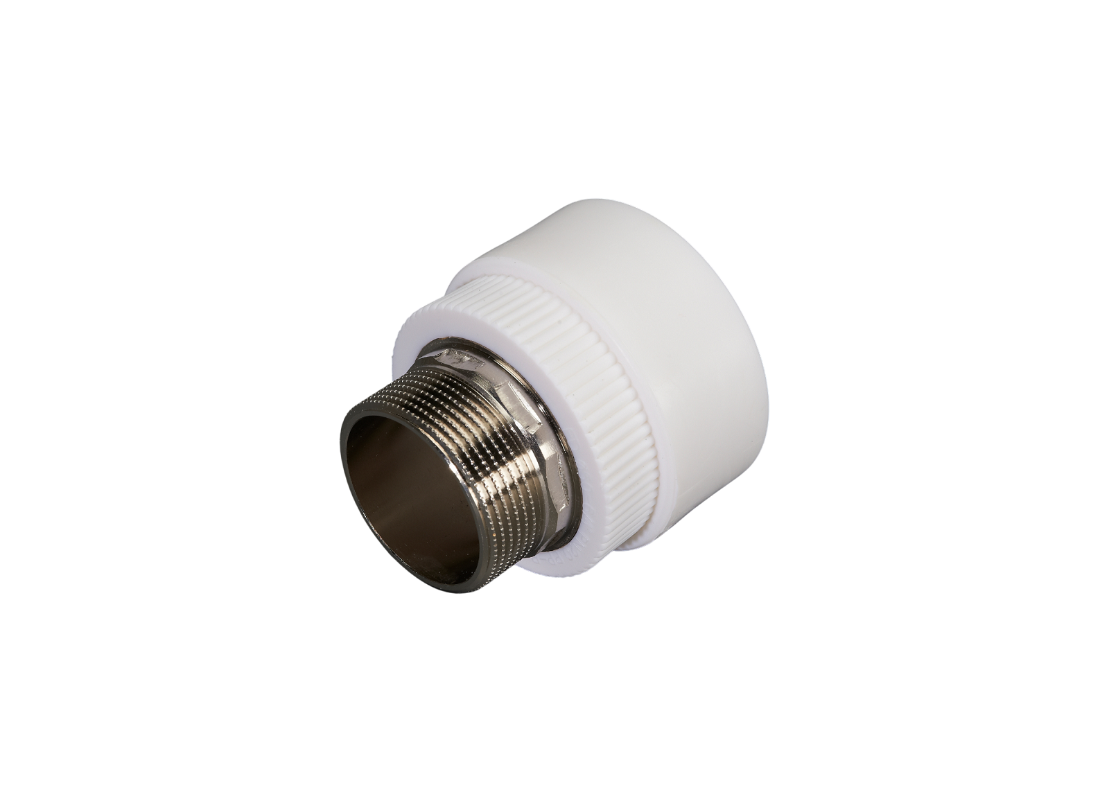 картинка Муфта комбинированная с наружной резьбой FDplast PN25 20х1/2'' белая от завода FDPLAST 