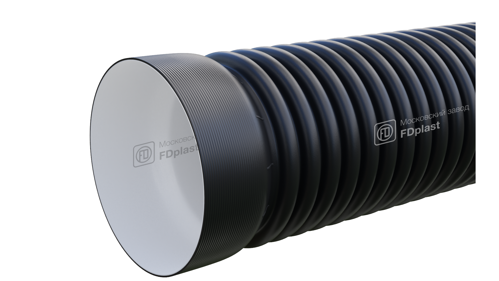 Труба гофрированная ПЭ с раструбом FDplast SN6 - SN7 OD/ID 230/200 мм