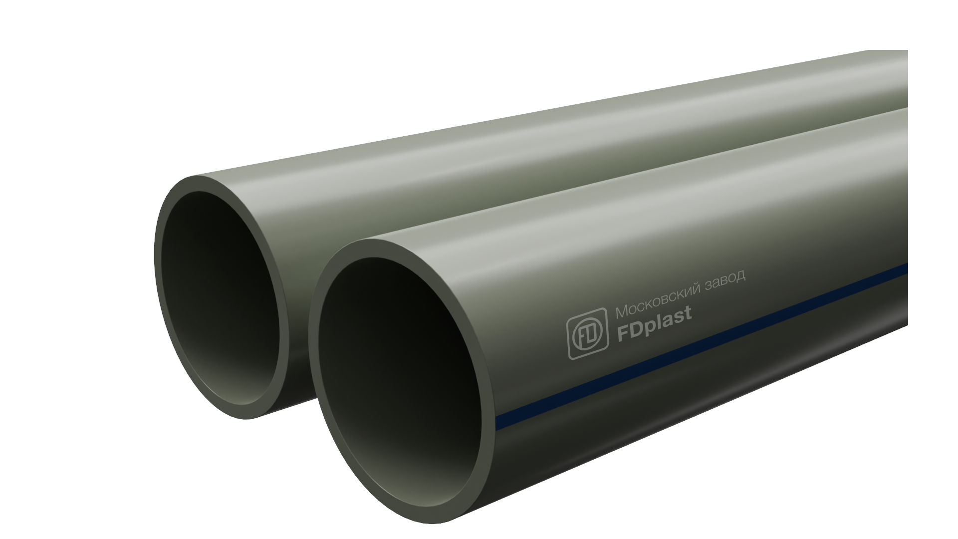 Труба полипропиленовая FDplast PN16 20x2.8 мм серая