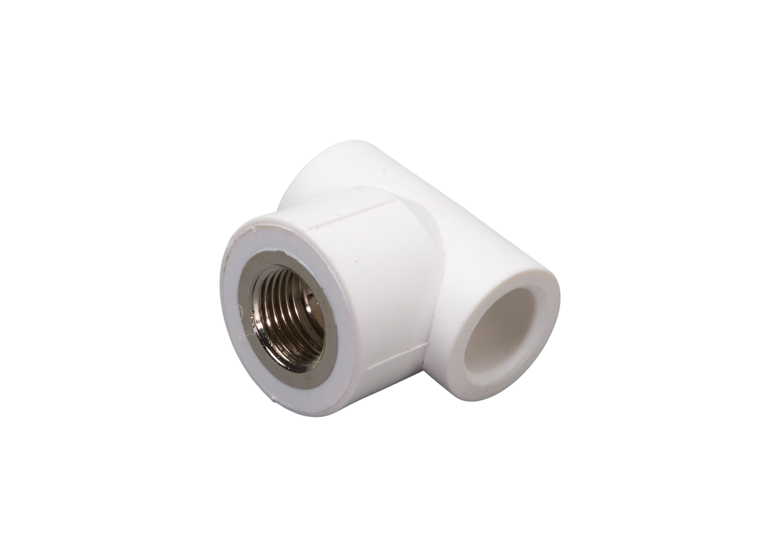 Тройник комбинированный с внутренней резьбой FDplast PN25 20х1/2'' мм белый